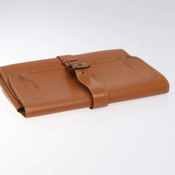 LOUIS VUITTON Epi Trousse Priant Clutch Bag Zipangu Gold - Picture 5 of 15